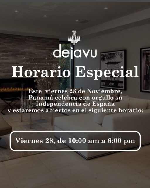 Te esperamos hoy 28 de Noviembre en un horario especial de 10:00 am a 6:00 pm🇵🇦 siempre es un buen día para comprar ese mueble que tanto deseas🤩🇵🇦
Visítanos en:📍entre la Av. Federico Boyd y Calle 50, Diagonal al Scotiabank, frente a la Fundación Gabriel Lewis Galindo.
Y CONTÁCTANOS a los 📞
📱 +507 6944-6091
📱 +507 6660-5478
📱 +507 6553-7970
📱 +507 6833-1738
📱 +507 6948-4846
#muebles #mueblesconhistoria #panama #decoracion #casas #furniture #decoration #pty #muebleriapanama #mueblespanama