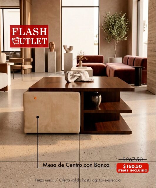 Hoy es Martes de Flash Outlet🤩🥳
Este Decimo🤩 en la mansión Dejavu estamos llenos de Ofertas🤯✨
Oferta válida en mercancía seleccionada,hasta el 30 de Abril o hasta agotar existencia🫡
Ven y enamorate de oportunidades irresistibles 🥰🥰 disfruta de la calidad en muebles que mereces en la mansión Dejavu tenemos de todo para ti🤩
Todos los precios incluyen ITBMS
Pieza única / oferta validar hasta agotar la existencia
Visítanos en:📍entre la Av. Federico Boyd y Calle 50, Diagonal al Scotiabank, frente a la Fundación Gabriel Lewis Galindo.
Y CONTÁCTANOS a los 📞
Christopher 📲 +507 6948-4846
Edgardo 📲 +507 6944-6091
Anabel 📲 +507 6553-7970
Héctor 📲 +507 6833-1738
#muebles #mueblesconhistoria #panama #decoracion casas furniture decoration pty muebleriapanama mueblespanama