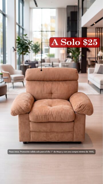 Feliz día del trabajador ❤️ El primero que llegue y haga una compra de 100$ o más y quiera esta poltrona 🤩 se la podrá llevar por solo 25$ 💃💃. Ojo solo tenemos una unidad (1)  disponible y esa puede ser tuya 💃💃💃💃💃💃

 Pieza única, promoción válida solo y únicamente para el día 1° de Mayo del 2026.

Tu décimo esté año te puede regalar la casa de tus sueños 🥰🥰 confía en tus instintos y ven a la mansión Dejavu 🤩

Visítanos en:📍entre la Av. Federico Boyd y Calle 50, Diagonal al Scotiabank, frente a la Fundación Gabriel Lewis Galindo.

Y CONTÁCTANOS a los 📞

Christopher 📲 +507 6948-4846
Edgardo 📲 +507 6944-6091
Anabel 📲 +507 6553-7970
Héctor 📲 +507 6833-1738

#muebles #mueblesconhistoria #panama #decoracion casas furniture decoration pty muebleriapanama mueblespanama