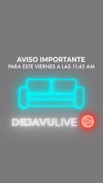 ¡Te esperamos en nuestro increíble live este viernes a las 11:45! 🤩🛋️✨ ¡no te lo pierdas!

Ven y enamórate de oportunidades irresistibles 🥰🥰 disfruta de la calidad en muebles que mereces en la mansión Dejavu tenemos de todo para ti 🤩

Los precios NO incluyen ITBMS
Pieza única / oferta valida hasta agotar la existencia

Visítanos en: 📍 9 entre la Av. Federico Boyd y Calle 50, Diagonal al Scotiabank, frente a la Fundación Gabriel Lewis Galindo.

Y CONTÁCTANOS a los 📞

Christopher 📲 +507 6948-4846
Edgardo 📲 +507 6944-6091
Anabel 📲 +507 6553-7970
Héctor 📲 +507 6833-1738
Yadisinia 📲 +507 6660-5478
Luis 📲 +507 6342-3466

#panamá #muebleria #furniture #desing decoracion