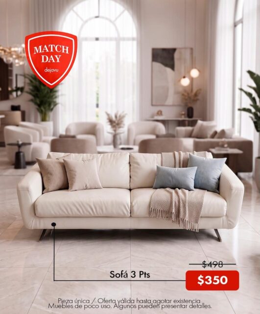 El match perfecto lo haces aquí en la mansión Dejavu🏃🏻‍♀️‍➡️🤯😍🛋️

Ven y enamorate de oportunidades irresistibles 🥰🥰 disfruta de la calidad en muebles que mereces en la mansión Dejavu tenemos de todo para ti 🤩

Los precios NO incluyen ITBMS
Pieza única / oferta valida hasta agotar la existencia

Visítanos en: 📍entre la Av. Federico Boyd y Calle 50, Diagonal al Scotiabank, frente a la Fundación Gabriel Lewis Galindo.

Y CONTÁCTANOS a los 📞

Edgardo 📲 + 507 6342-3466
Christopher 📲 +507 6948-4846
Anabel 📲 +507 6553-7970
Héctor 📲 +507 6833-1738

#panamá #muebleria #furniture #desing #decoracion