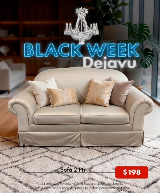 Ya estamos a mitad de semana y en Dejavu seguimos en Black Week 🤯🤩✨
⏰¡Extendimos nuestro black week Dejavu hasta el miércoles 7 de octubre!, visita nuestra mansión y aprovecha todo lo que tenemos para ti ⏰🛋️
Ven y enamorate de oportunidades irresistibles 🥰🥰 disfruta de la calidad en muebles que mereces en la mansión Dejavu tenemos de todo para ti 🤩
Los precios NO incluyen ITBMS
Pieza única / oferta valida hasta agotar la existencia
Visítanos en: 📍entre la Av. Federico Boyd y Calle 50, Diagonal al Scotiabank, frente a la Fundación Gabriel Lewis Galindo.
Y CONTÁCTANOS a los 📞
Edgardo 📲 + 507 6342-3466
Christopher 📲 +507 6948-4846
Anabel 📲 +507 6553-7970
Héctor 📲 +507 6833-1738
#panamá #muebleria #furniture #desing decoracion