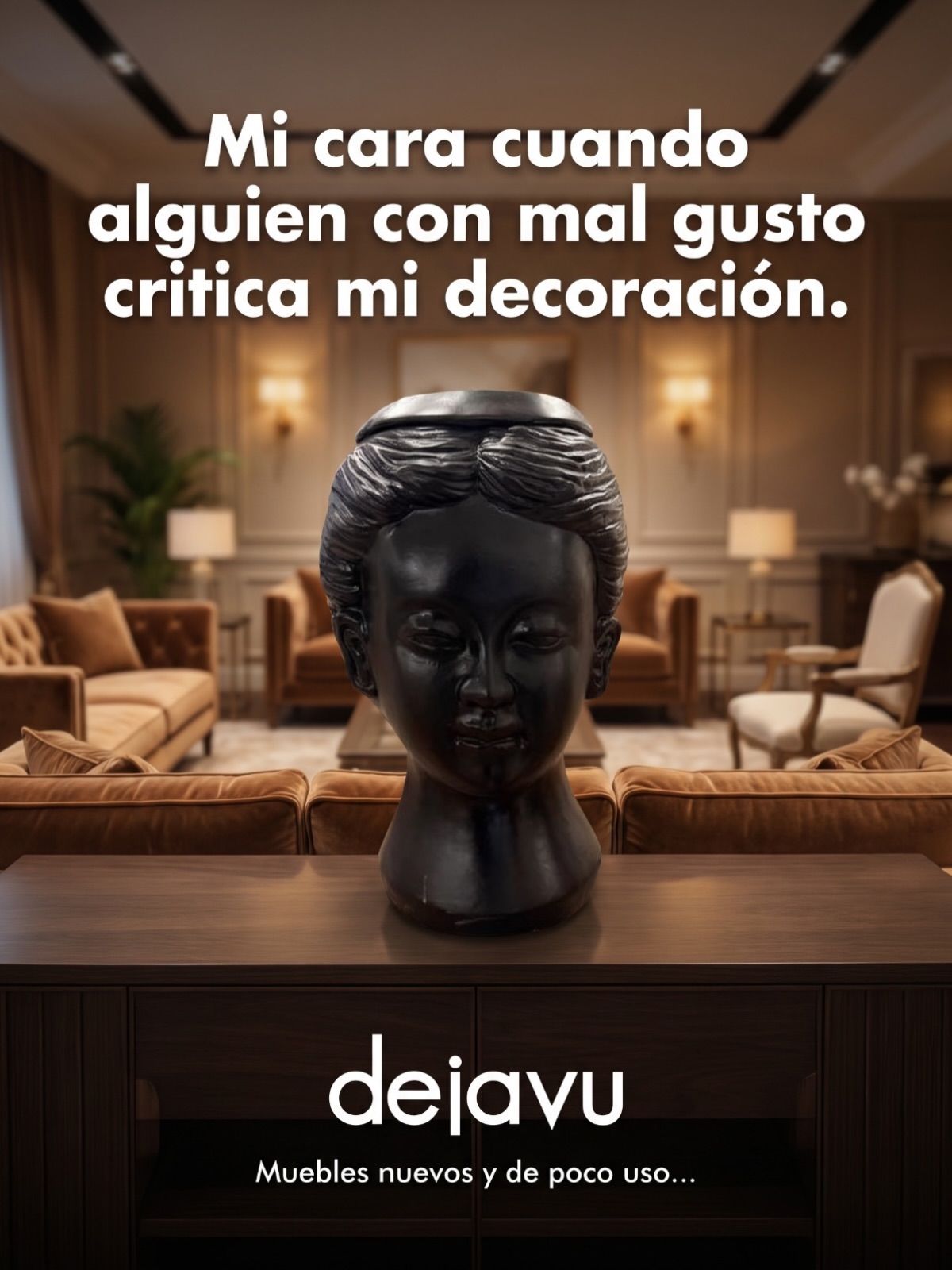 Mentiras no son… 🤣, encuentra este y muchos más adornos en nuestra mansión 🤩🛋️✨

Ven y enamorate de oportunidades irresistibles 🥰🥰 disfruta de la calidad en muebles que mereces en la mansión Dejavu tenemos de todo para ti 🤩

Los precios NO incluyen ITBMS
Pieza única / oferta valida hasta agotar la existencia

Visítanos en: 📍entre la Av. Federico Boyd y Calle 50, Diagonal al Scotiabank, frente a la Fundación Gabriel Lewis Galindo.

Y CONTÁCTANOS a los 📞

Edgardo 📲 + 507 6342-3466
Christopher 📲 +507 6948-4846
Anabel 📲 +507 6553-7970
Héctor 📲 +507 6833-1738

#panamá #muebleria #furniture #desing decoracion
